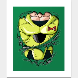 dragon ball android 16 Posters and Art